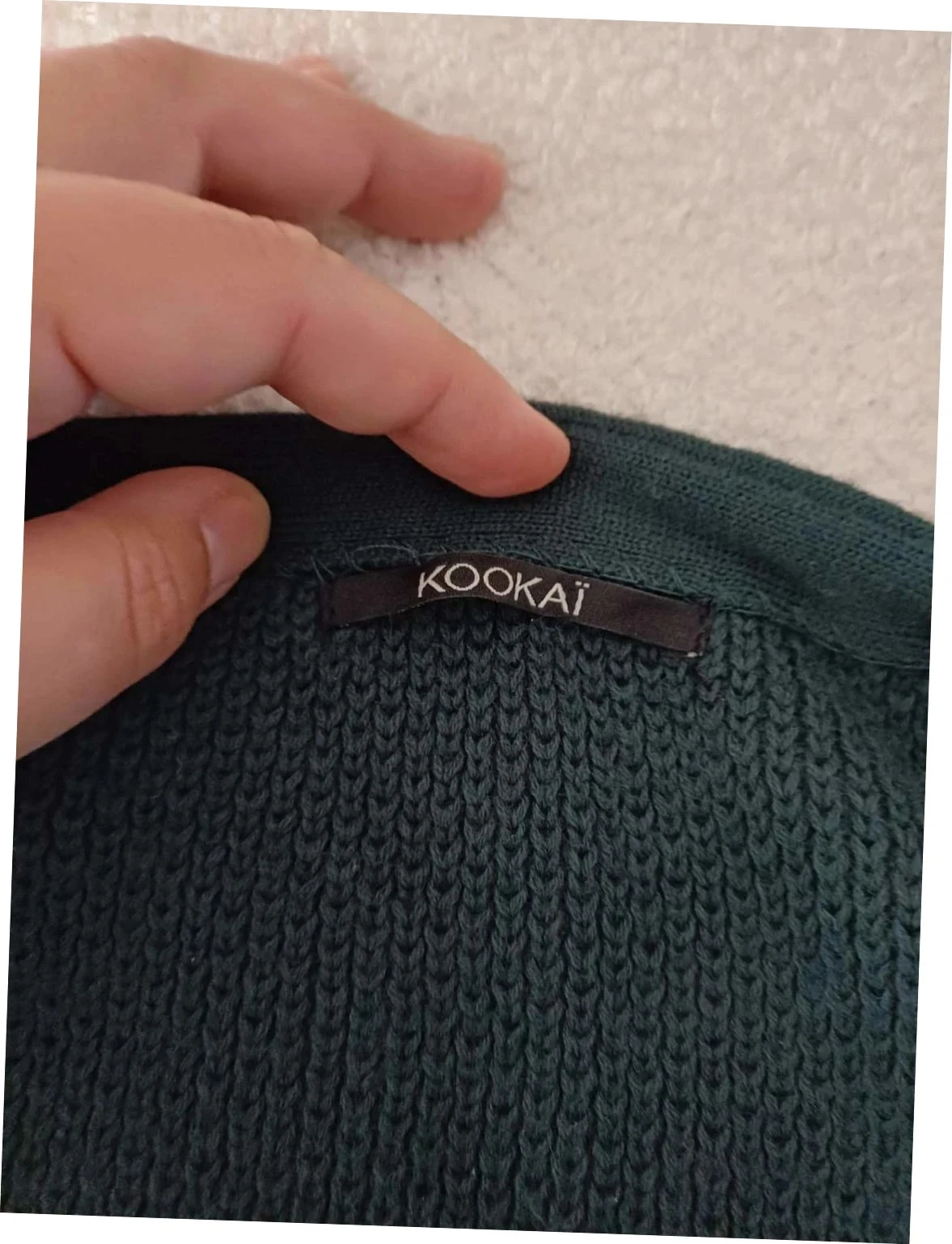 Chaqueta de punto metalizado verde esmeralda Kookaï - Talla 1 (S) – photo 5